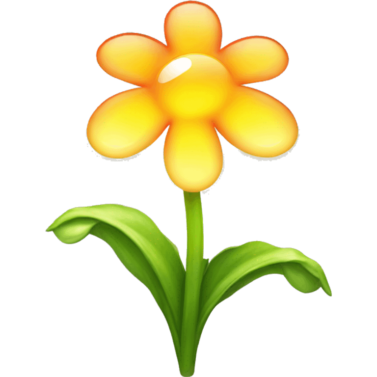 A gorgeous, glowing Sundrop flower emoji