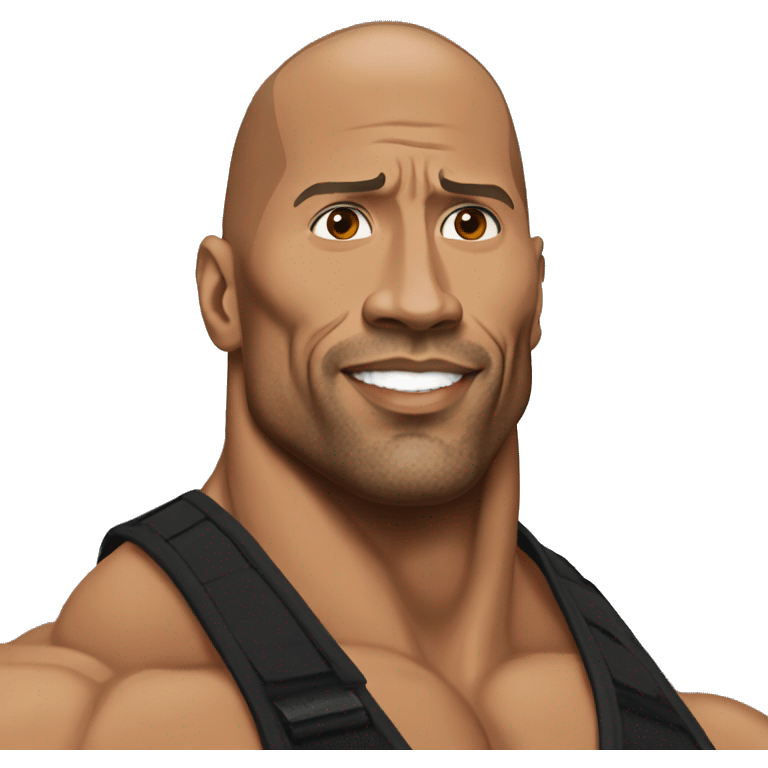 Dwayne Johnson réaliste wwe emoji