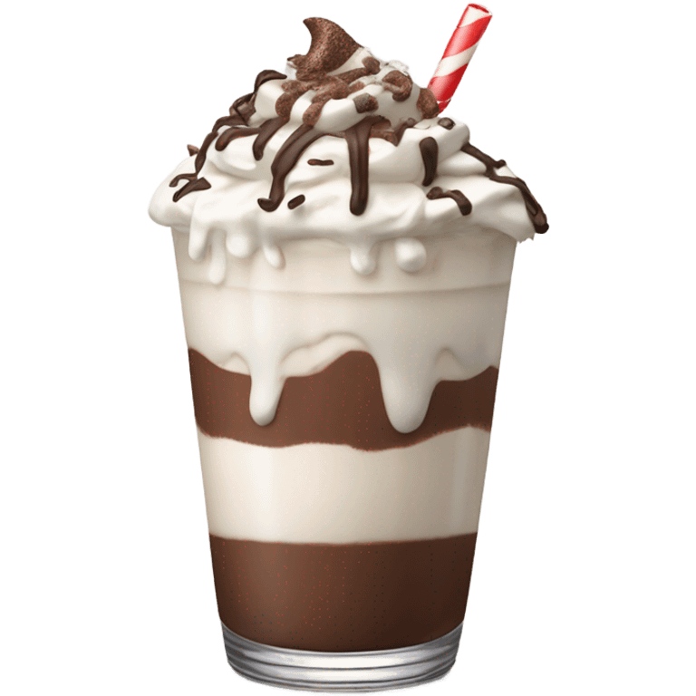 Chocolate milkshake emoji