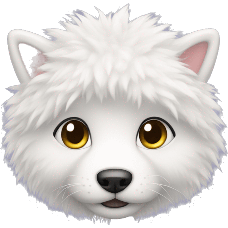 cute white furry emoji