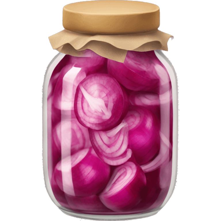 pickled red onions in a jar emoji