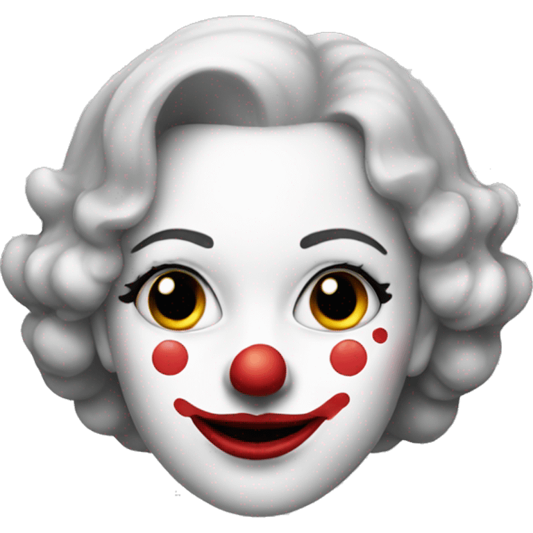 Female clown emoji