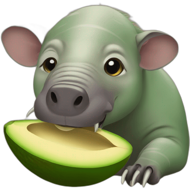 Babirusa Eating Avocados emoji