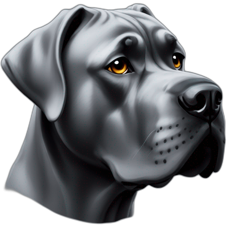 dog Cane Corso in profile emoji