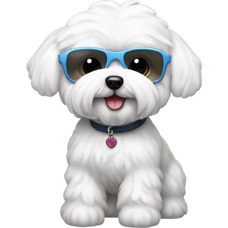 Bichon maltes  cool emoji