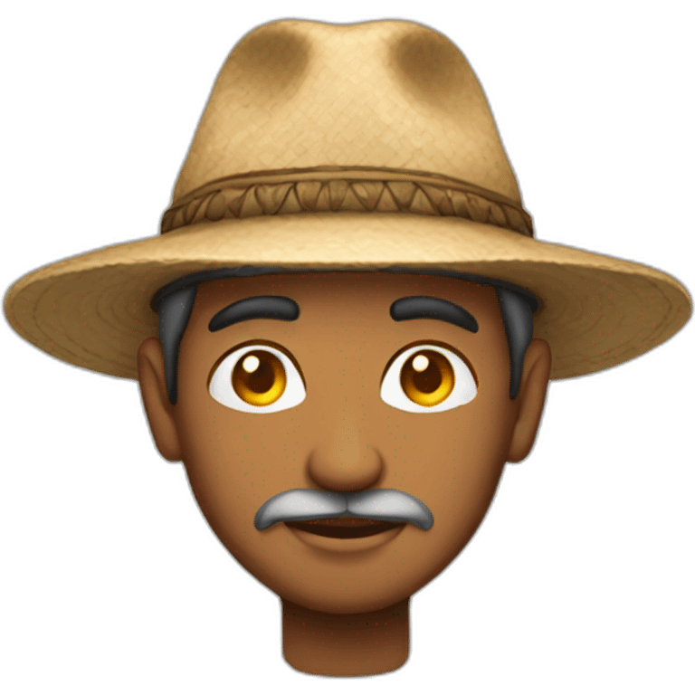 indian man wearing hat emoji