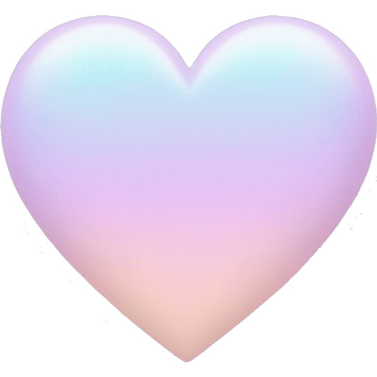 Pastel color heart emoji