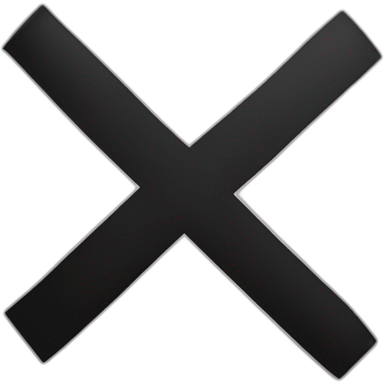 Black cross flag emoji