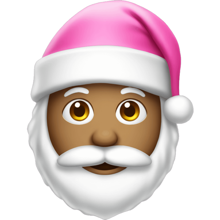 Pink Santa hat emoji