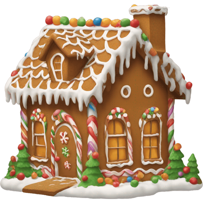 gingerbread house emoji