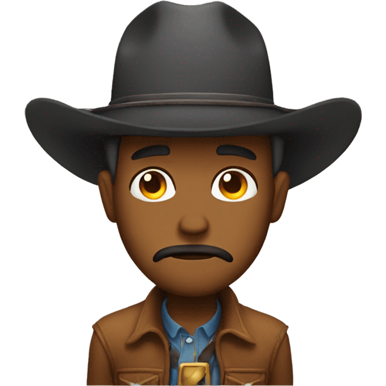 Sad cowboy emoji