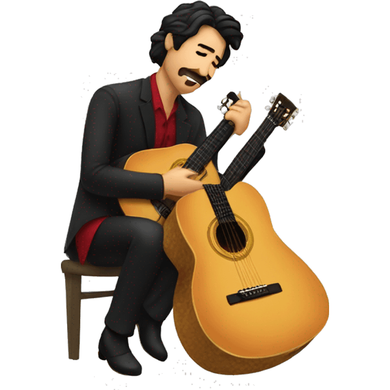 Guitarrista flamenco relajado emoji