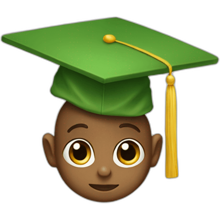 baby yodas with a mortarboard celebrating emoji