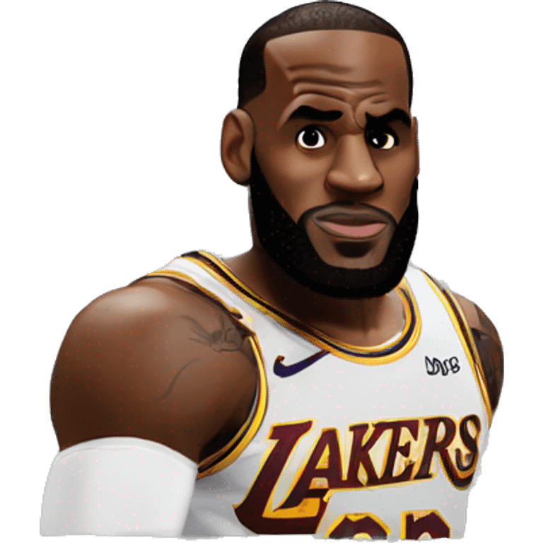 Lebron james qui joue à la ps5 emoji