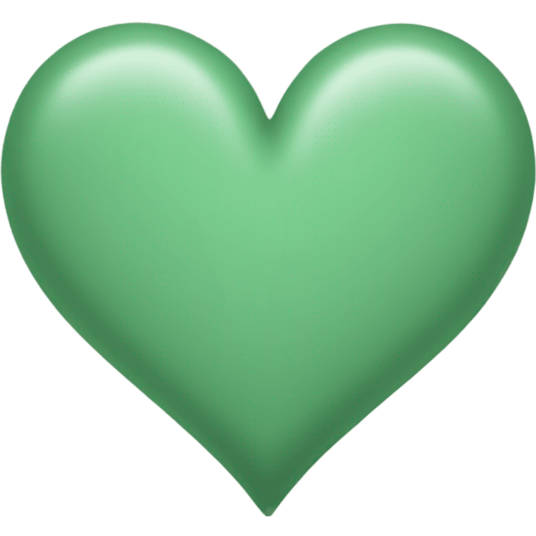 sage green heart emoji