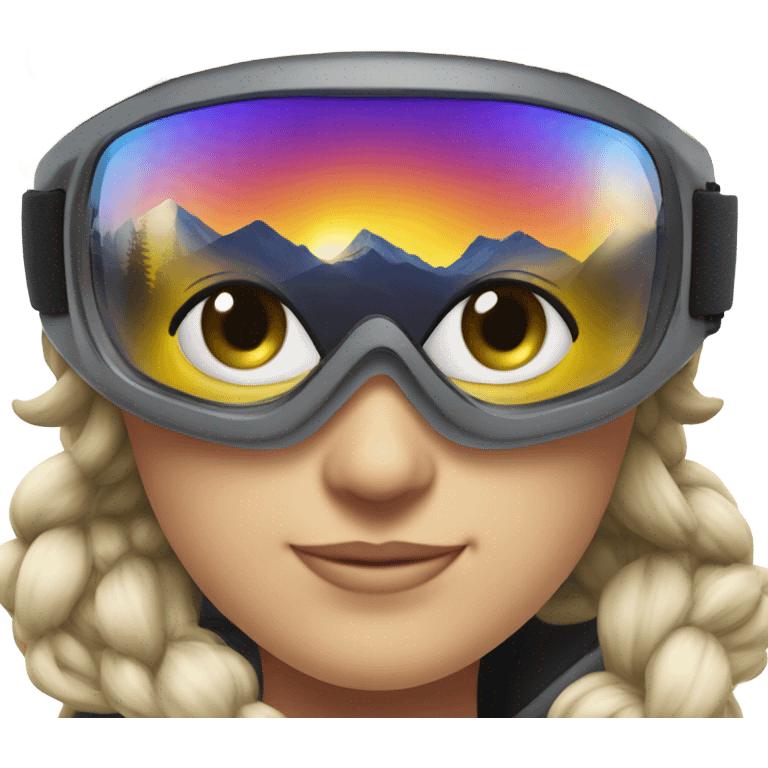 ski goggles emoji