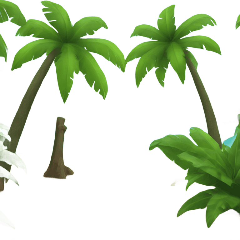 Rainforest beach emoji