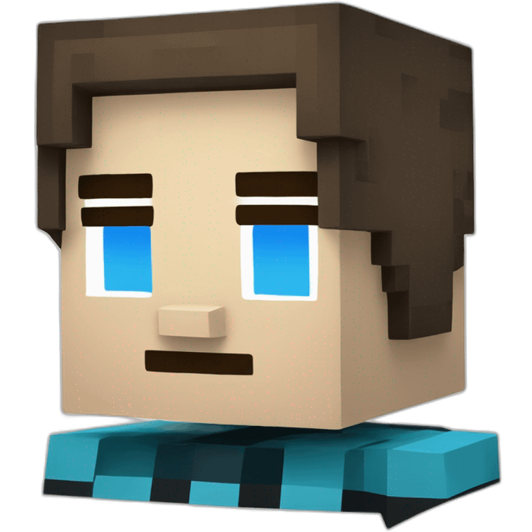 Minecraft warden bleu cube emoji