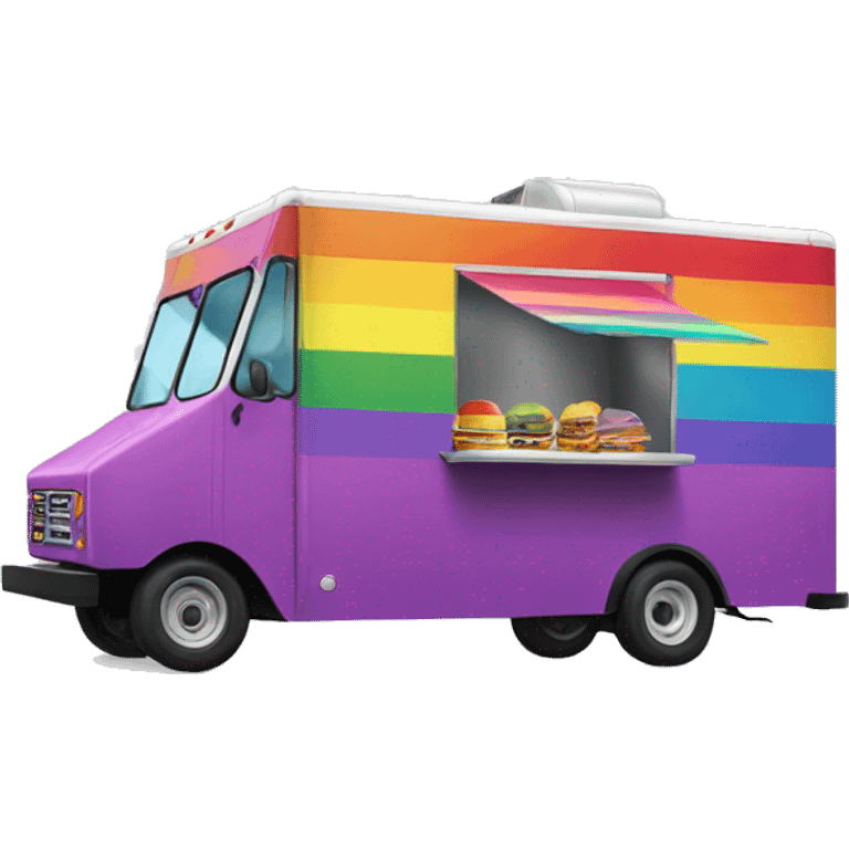 Rainbow food truck emoji