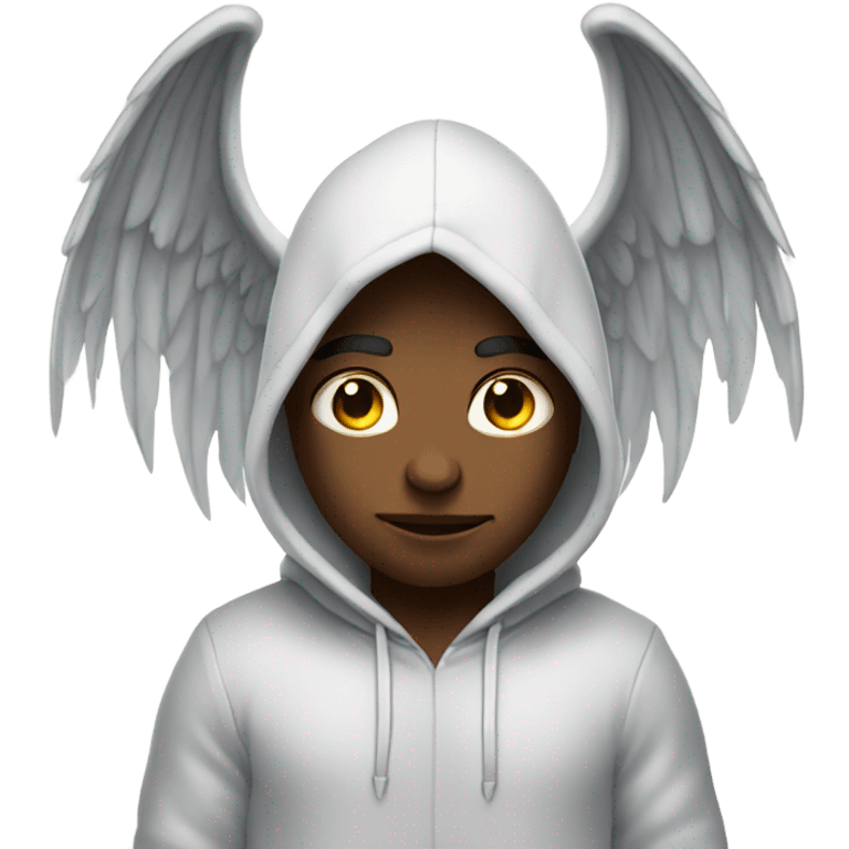 demon in hoodie with angel wings emoji