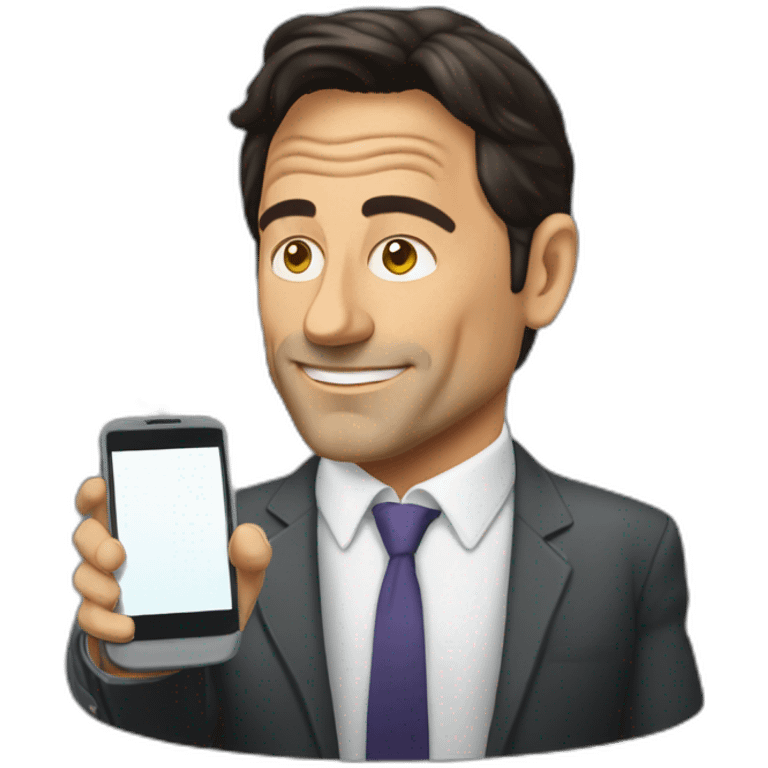 Jordan belfort au téléphone emoji