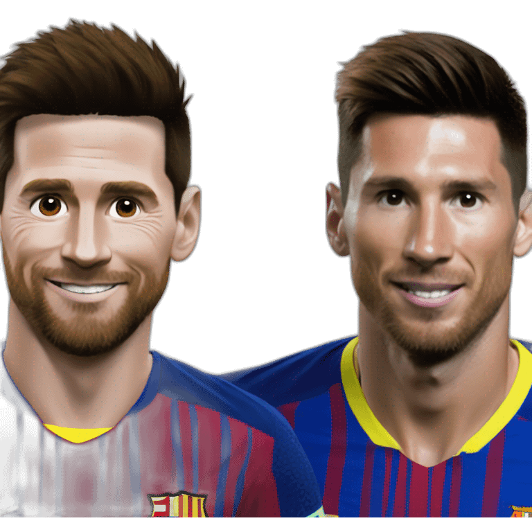 Messi sur Ronaldo emoji