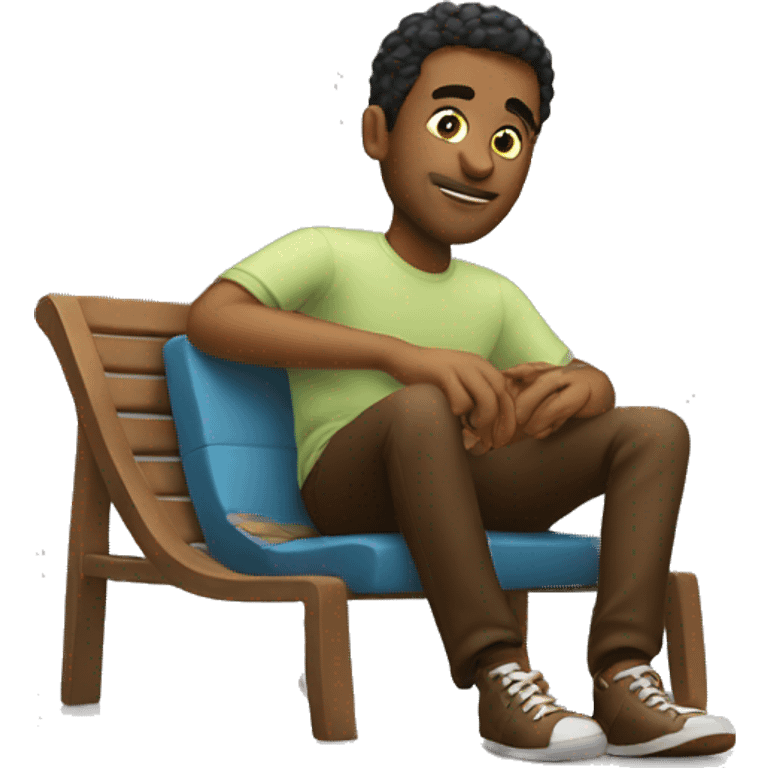 A guy chilling emoji