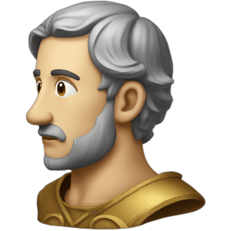 medieval innovator, thinking, torso emoji