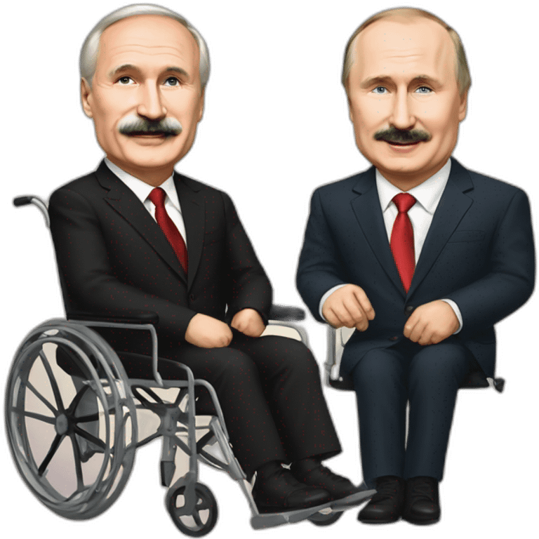 Lukashenko and putin double wheelchair emoji