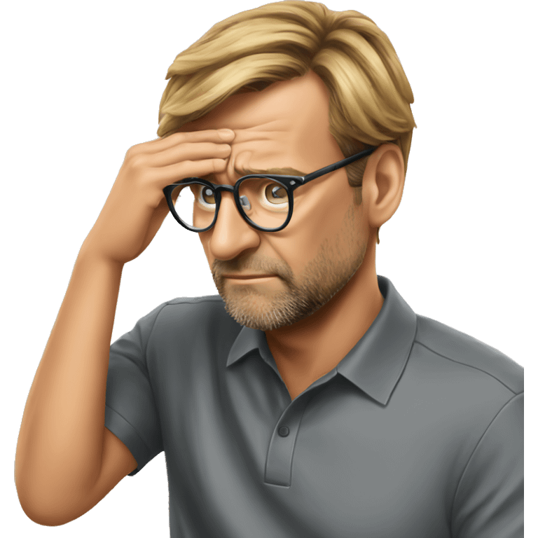 Klopp facepalm emoji emoji