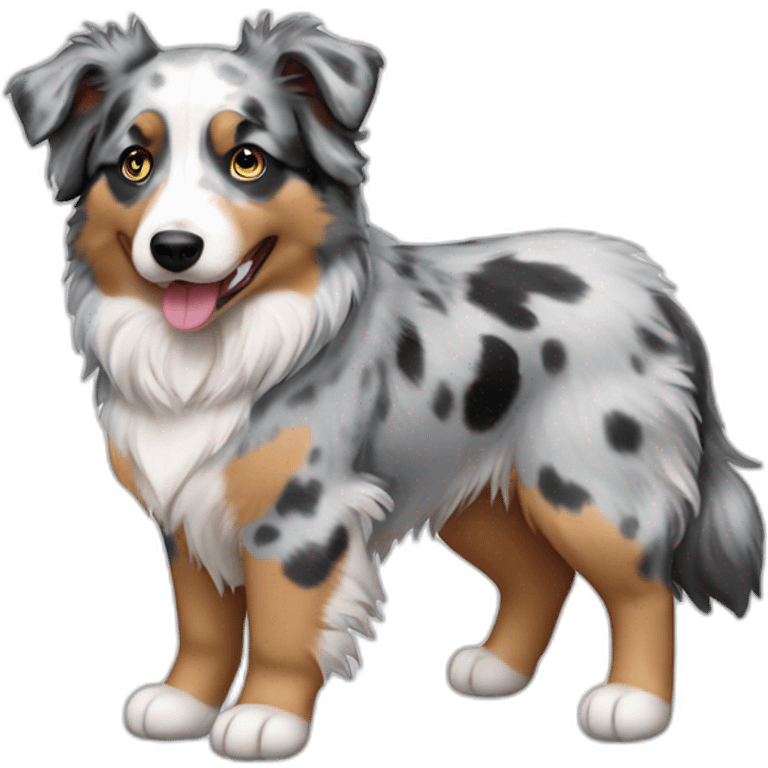 Blue Merle Mini Australian Shepherd emoji