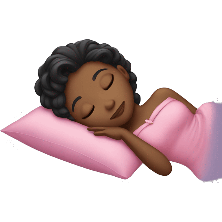 Black sleeping beauty emoji