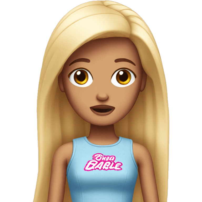 Crying barbie  emoji