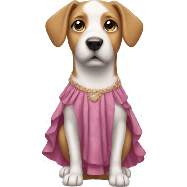 dog wearing a dress emoji