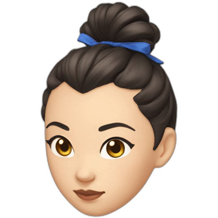 chun li hair bun emoji