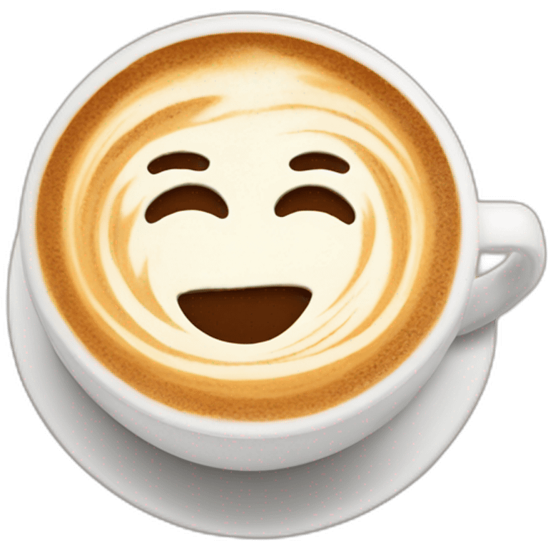 latte art emoji