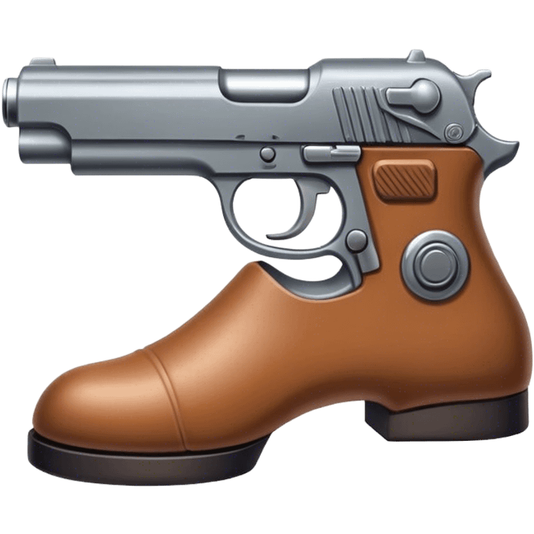 foot gun emoji