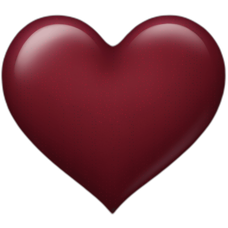 Maroon heart emoji