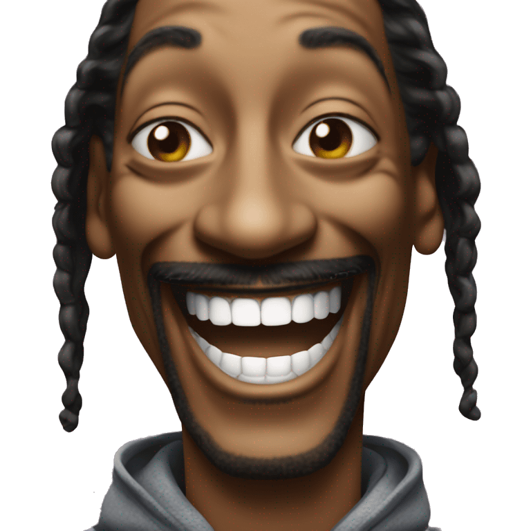 Snoop Dogg laughing emoji