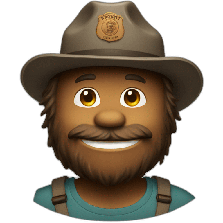 smokey bear smile emoji