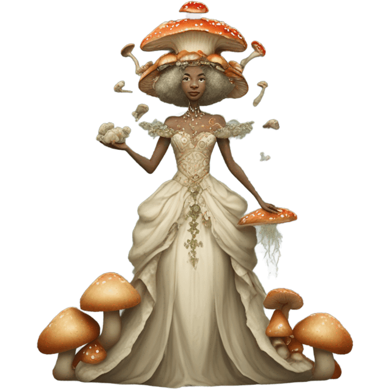 Mushroom queen emoji