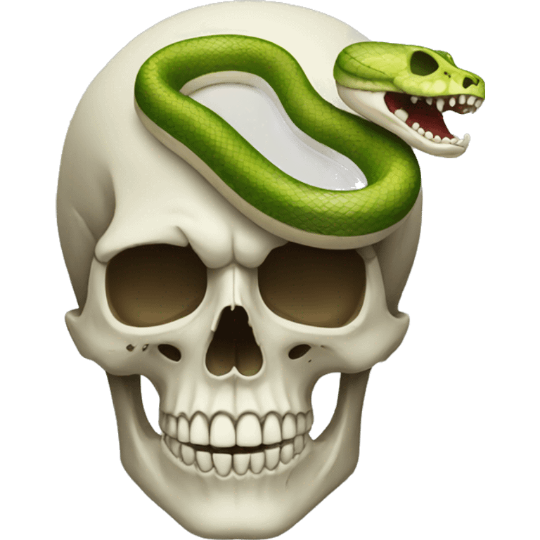 skull and snake emoji