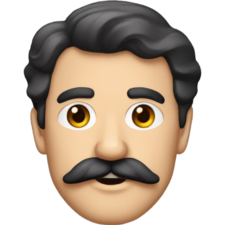 Charly García bigote bicolor emoji