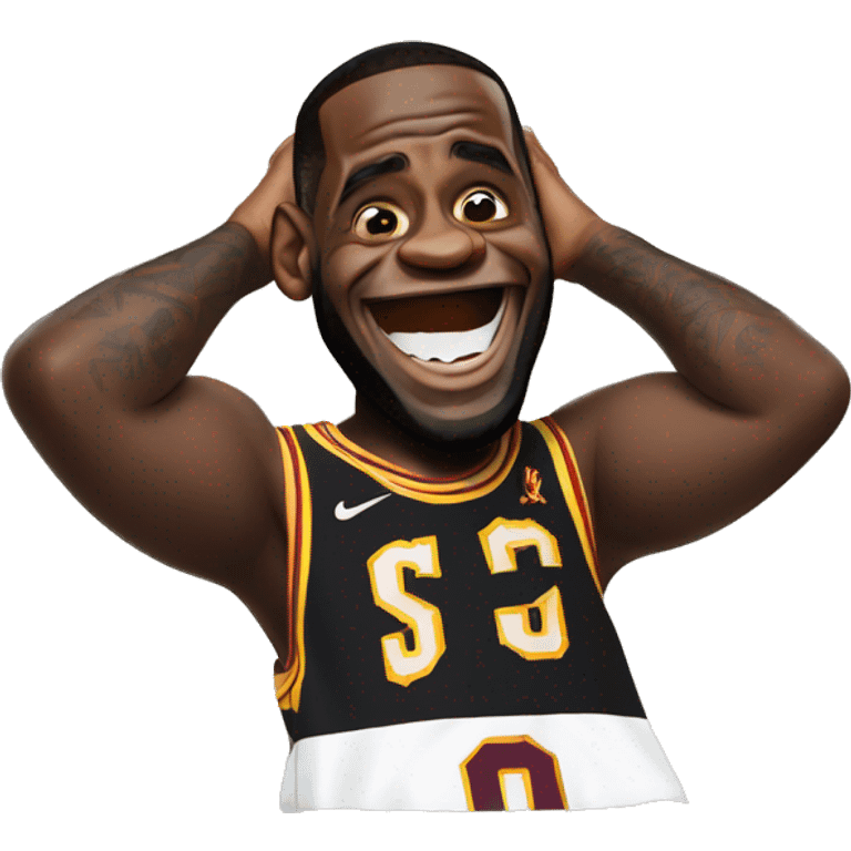 lebron james laughing emoji