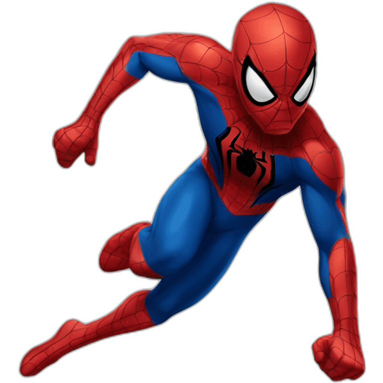 spiderman runing sidepose emoji