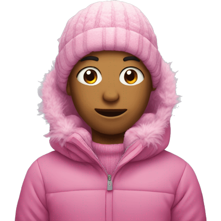 pink winter emoji