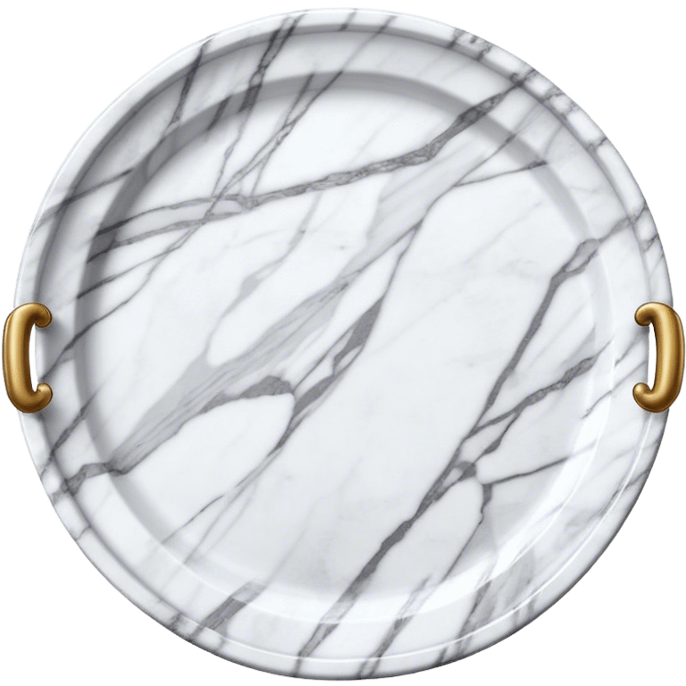 Marble tray home decor emoji