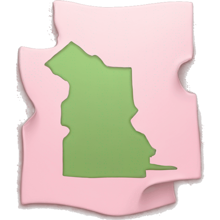 Light pink map  emoji