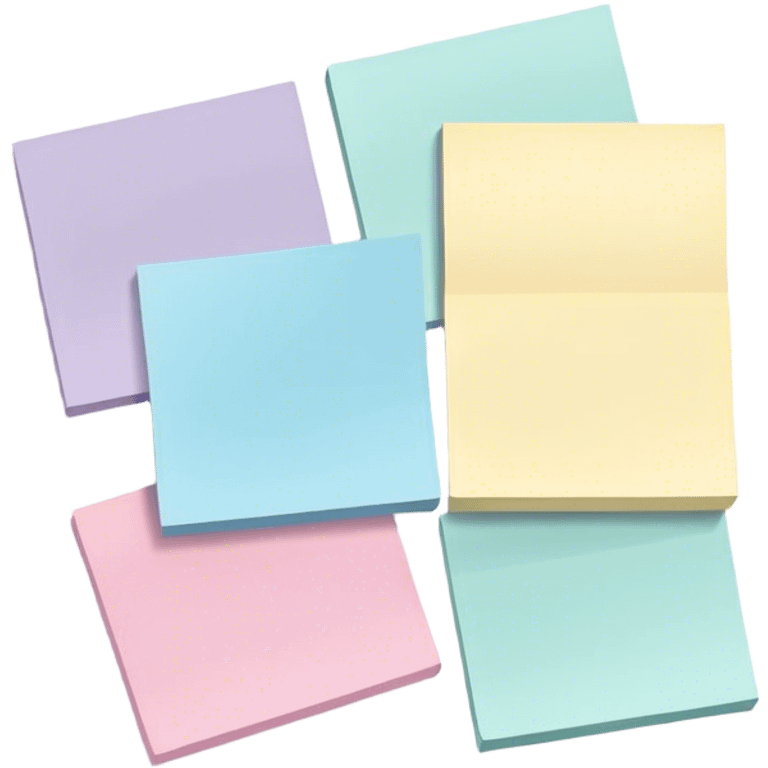 pastel sticky notes emoji