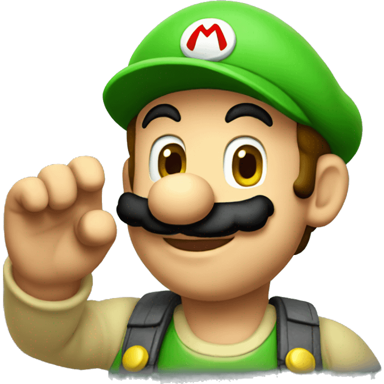 mario waving emoji